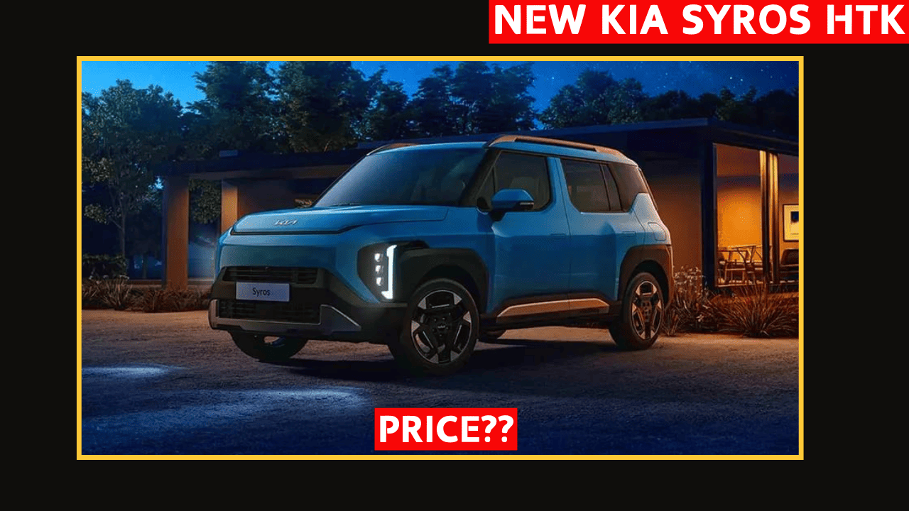 New Kia Syros HTK Base Model 2025 SUV - All Features, Price, Interiors, Variant | Kia Syros HTK 2025