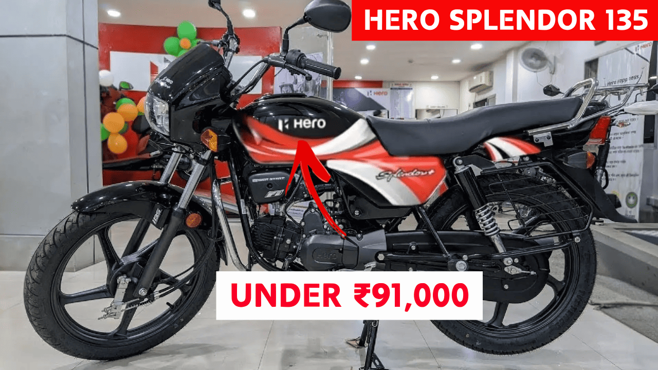 Hero Splendor 135: Under ₹92,000, Stylish and Sporty Ride for Indian Roads